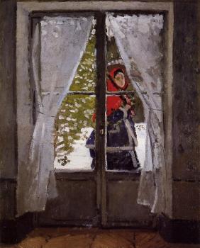 尅勞德 莫奈 The Red Kerchief, Portrait of Madame Monet